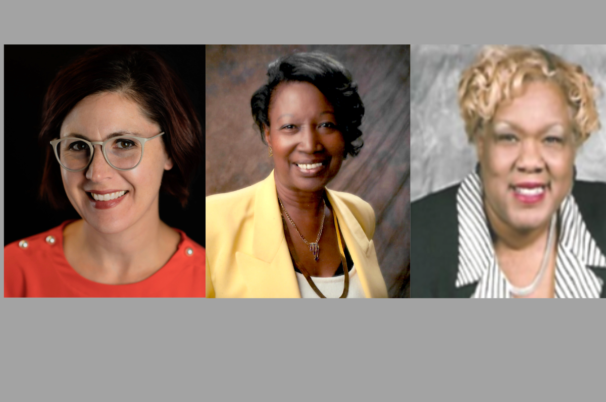 Portraits of three women